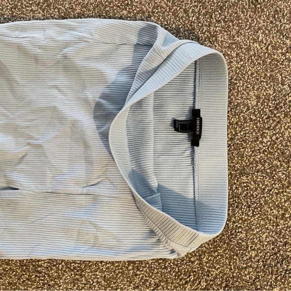 Light Blue Ribbed Skirt - Picture 4 of 4